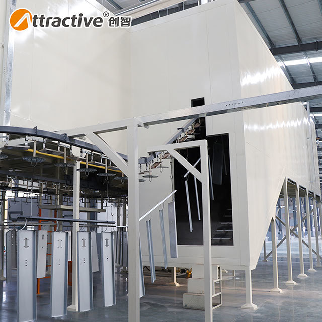 Attractivechina Steel Cabinet Automatic Electrostatic Powder Metal Coating Line Manufacturers