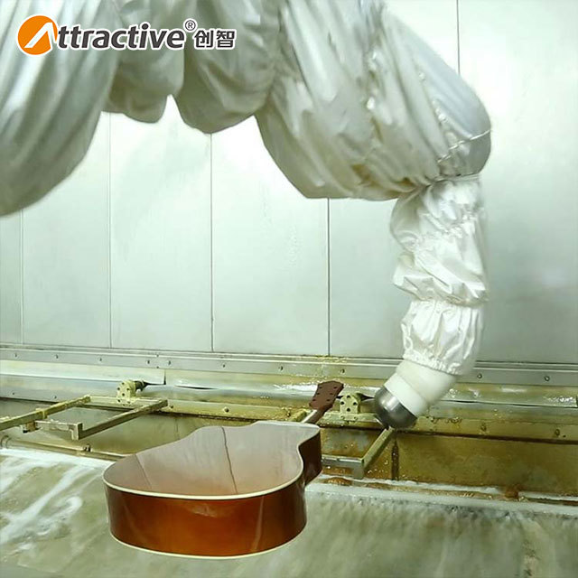 Attractivechina Musical Instruments And Furniture Varnish Coating Line With Overhead Power And Free Chain Conveyor System