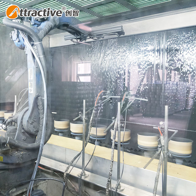 自动喷涂生产线喷涂流水线 定制不粘锅涂装线设备 隧道炉烘干线