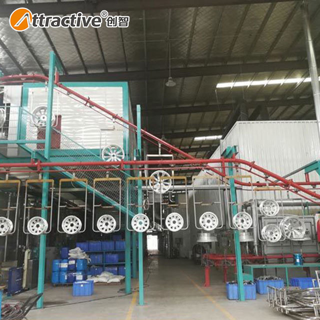 Attractivechina Car Painting Oven Powder Coating Curing Oven Wheel Hub Coating Line