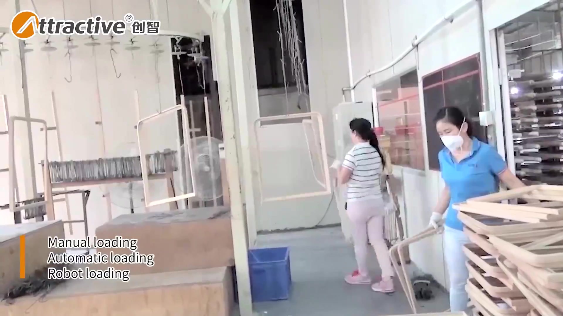 Wood Table and Chair Painting Line.mp4 Wood Table and Chair Painting Line.mp4