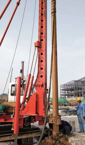 Repair and maintenance of long spiral pile driver