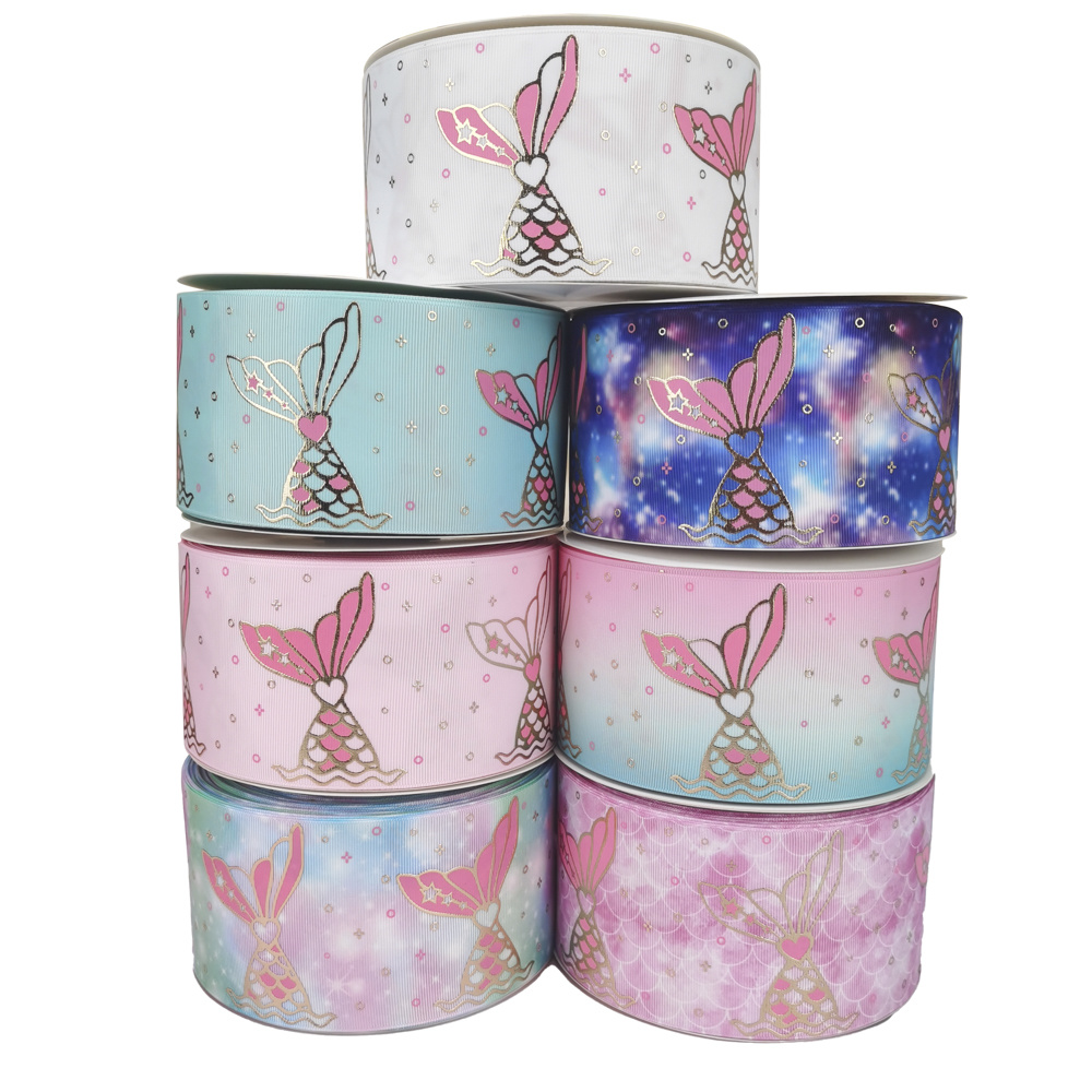 75MM foil gold ribbon Marine Life Series 50 yards per roll