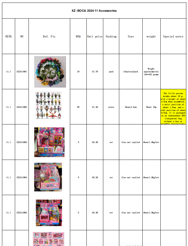 XZ-BOCA 2024 11 Accessories