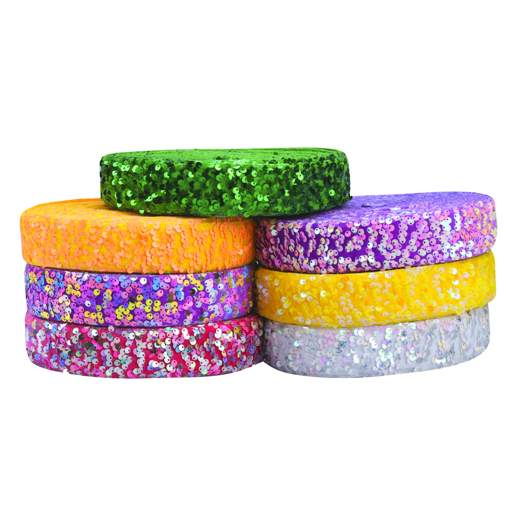 38MM Velvet Sequin 25Yards per roll with high quality