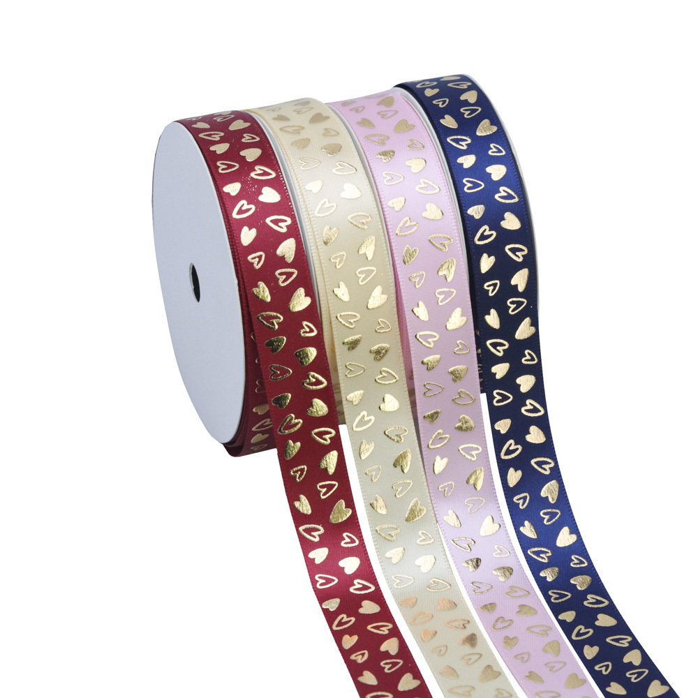 gilding customized Valentine's day love Ribbon 10 Yards per roll 