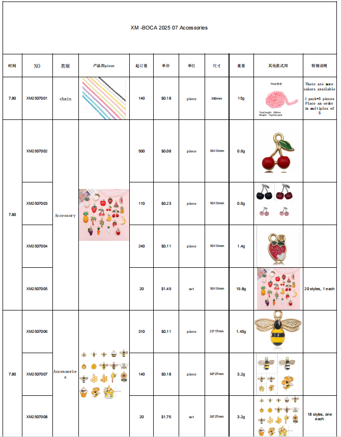 XM-BOCA2025 07 Accessories