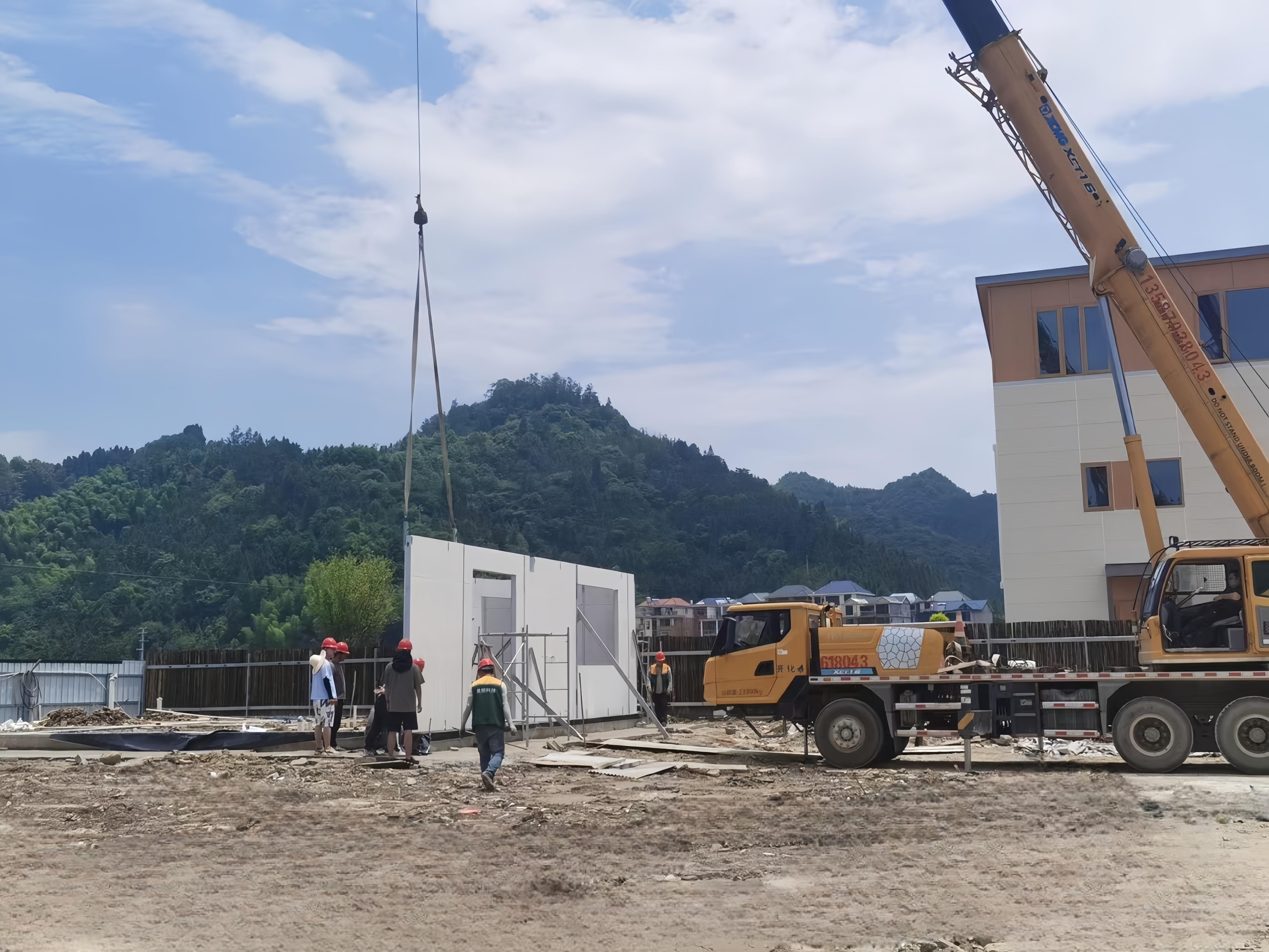 Construction Process of Modular Walls