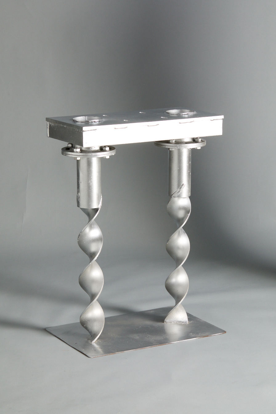 Screw Pile - Two Piles Cap Pile