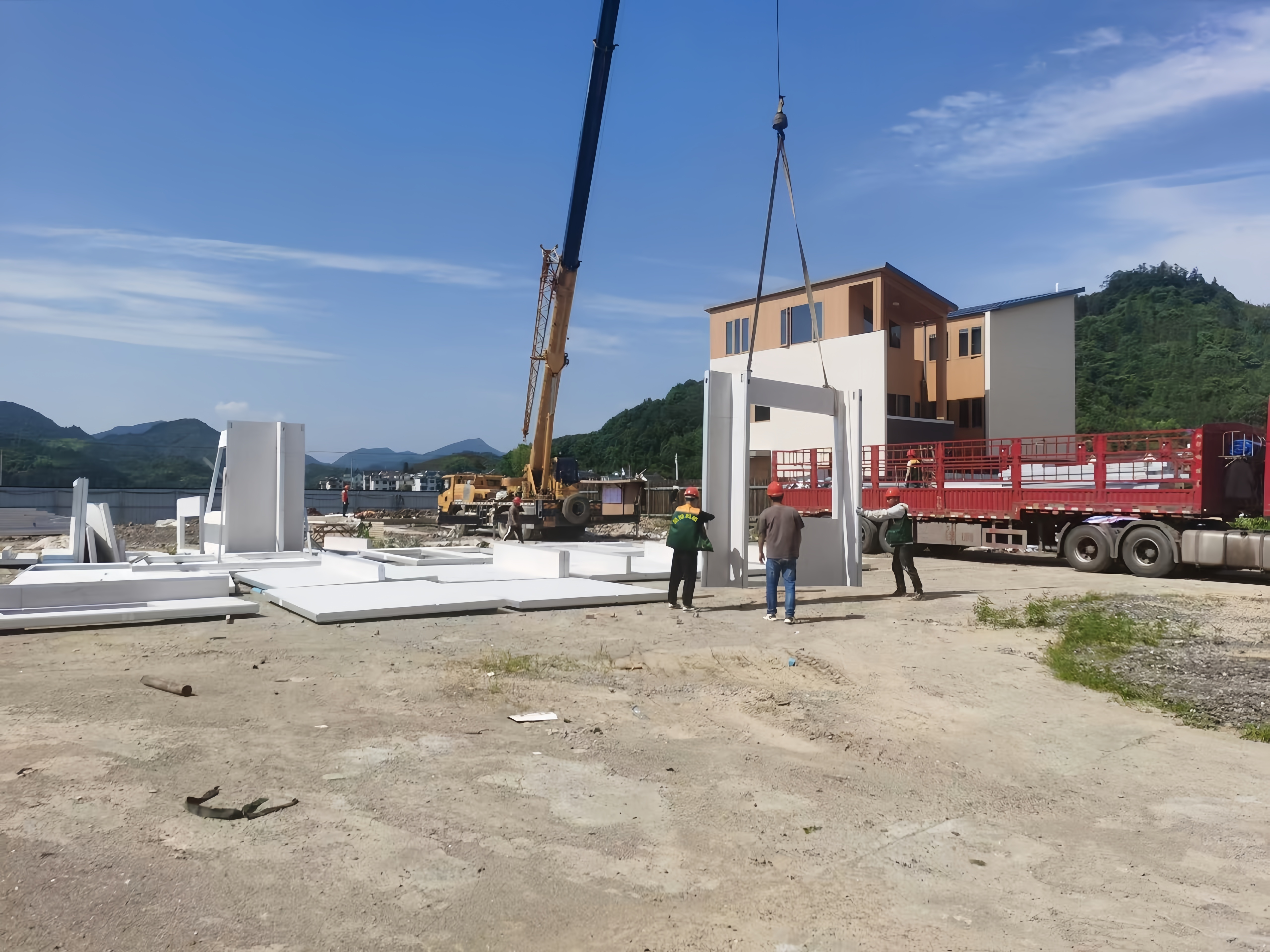 Construction Process of Modular Walls