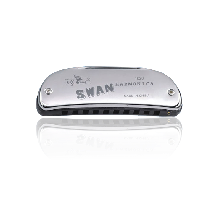 SW1020-15 10 hole 20 tone special-tune boat-shaped  harmonica(paper box)