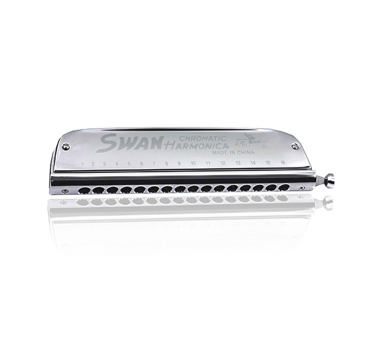 SW1664-6 16 hole 64 tone senior chromatic circular mouthpiece harmonica