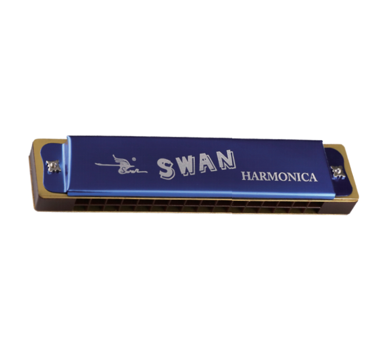SW16-2 16 hole C-tune copper reed plate colorful  harmonica(paper box)