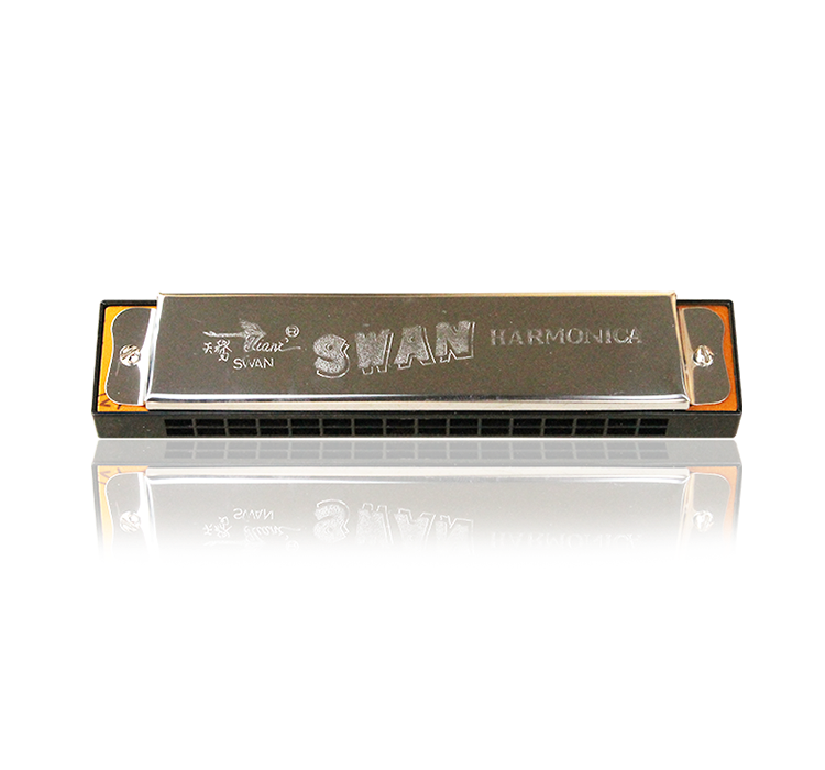 SW16-7 16 hole Aluminum reed plate, stainless steel cover plate harmonica(paper box )