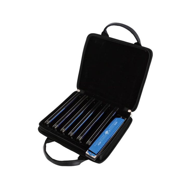 SW2415-7T The blue rose series 7-tune set-packing harmonica(gift bag)