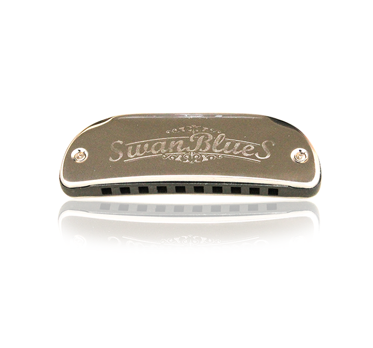SW1020-17 10 hole 20 tone Aluminum reed plate，stainless steel cover plate boat-shaped harmonica(paper box)