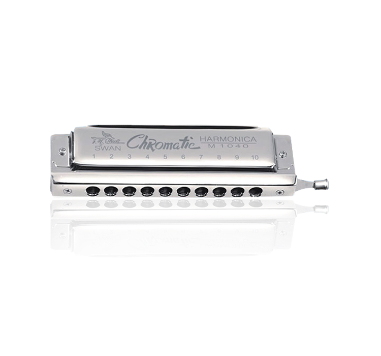 SW1040 10 hole 40 tone chromatic harmonica(leather-cover)