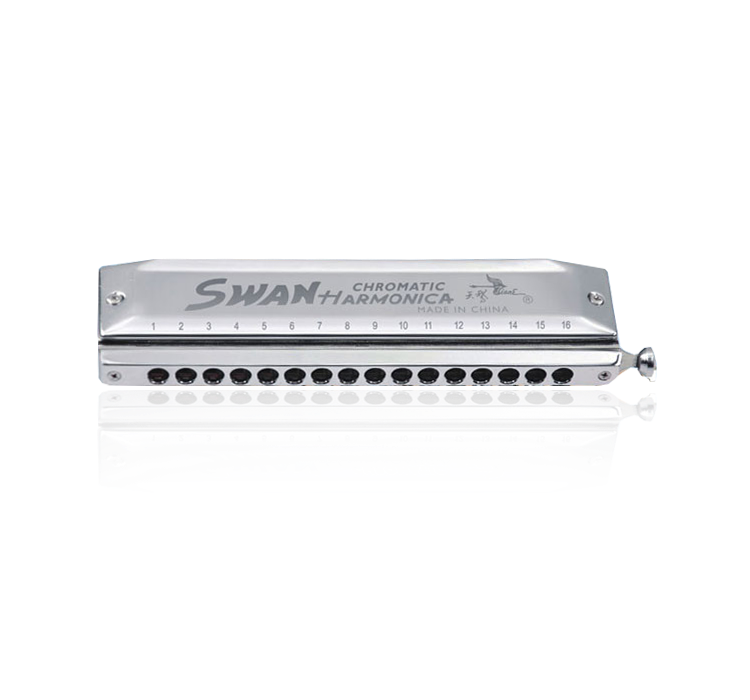 SW1664 16 hole 64 tone square chromatic harmonica(plastic box)