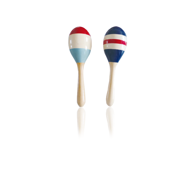 MB-2 Medium-sized wooden maracas