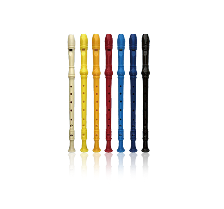 SW8K-1 8 hole hardcover colorful recorder(transparent bag without cleaning stick)