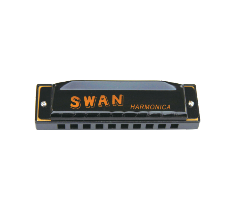 SW1020-3 10 hole 20 tone copper reed plate, square colorful harmonica (paper box)