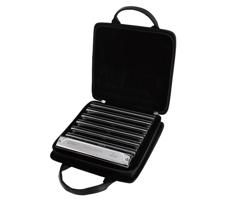 DR24ST-7T-JS 24 hole dreamer single tone 7-tune set-packing harmonica(gift bag)/metallic comb