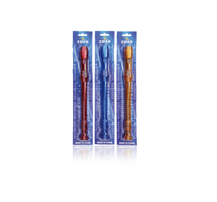 SW6K-X 6 hole/8 hole hardcover/transparent recorder(blister card package)