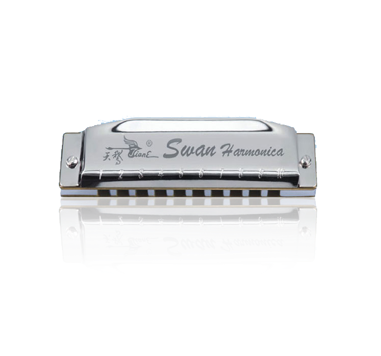 SW1020S  10-hole 20-note Metal Fret Harmonica (Plastic Case)