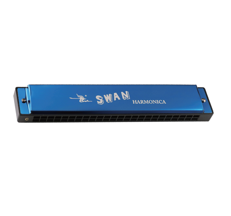 SW24-2 24 hole C-tune  Aluminum reed plate  colorful  harmonica(paper box)