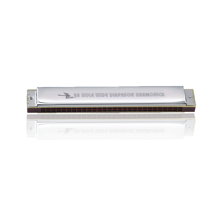 SW28-2 28 hole wide diapason C-key harmonica( plastic box)