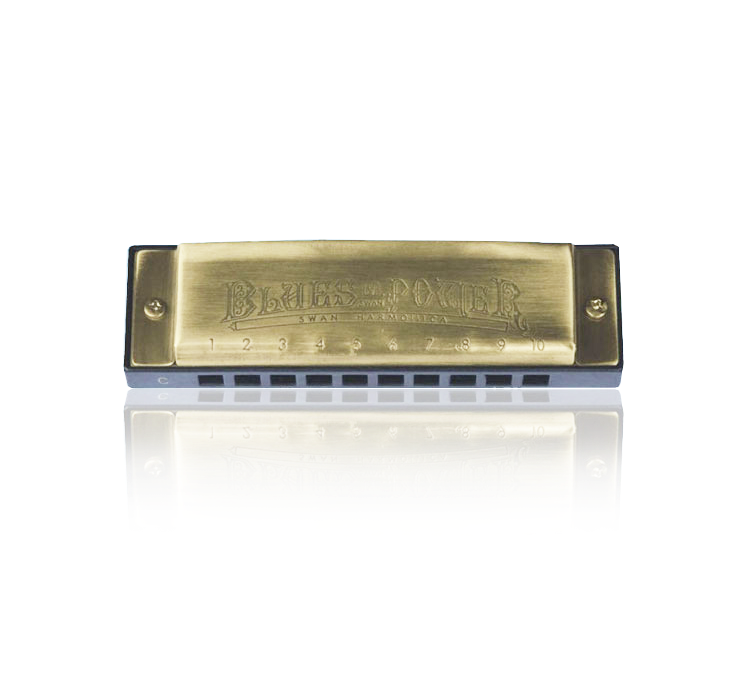 SW1020H-5 10 hole 20 tone bronzed blues special-tune square harmonica（large spec\plastic box）