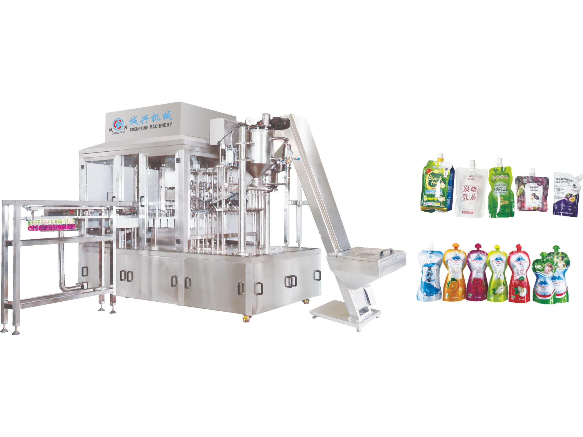 CHD-6 Fully Automatic Stand-up Pouch Filling and Capping Machine