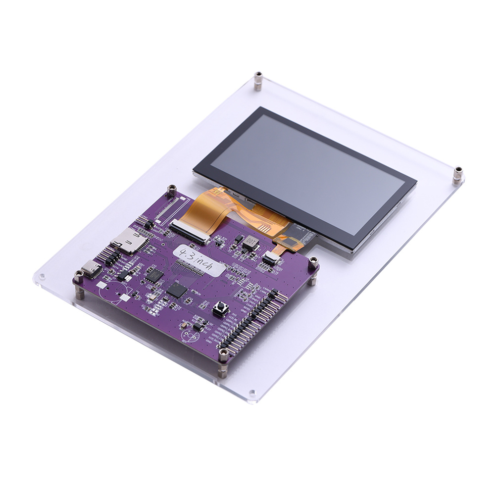 4.3 Inch Tft Lcd Display Screen With Resistive Touch Panel Driven By Raspberry Pi (Linux) & Win7/Win8/Win10 System
