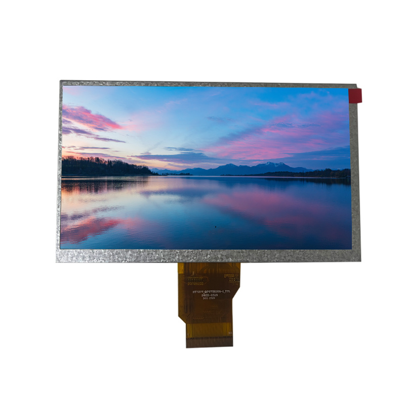 7.0 Inch 600 Nits Single IC Solution 800*480 IPS TFT Display With TTL Interface