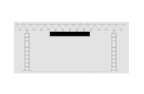 Canopy type LED variable information sign