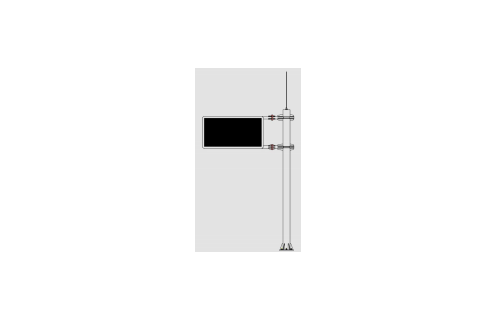 Suspended LED variable information sign