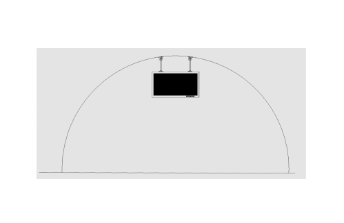 LED variable information signs inside the tunnel