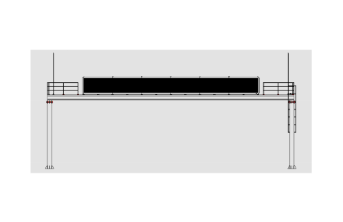 Gate frame LED variable information sign