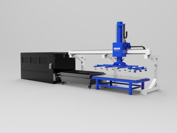Single gantry automatic feeding