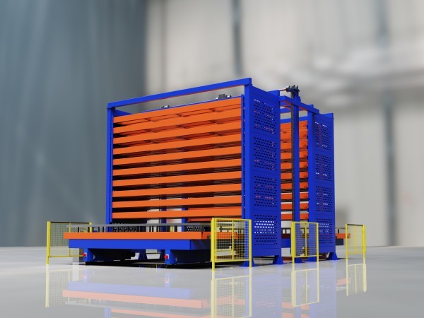 Double tower sheet metal storage