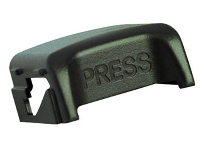 PRESS Aircraft seat belt button