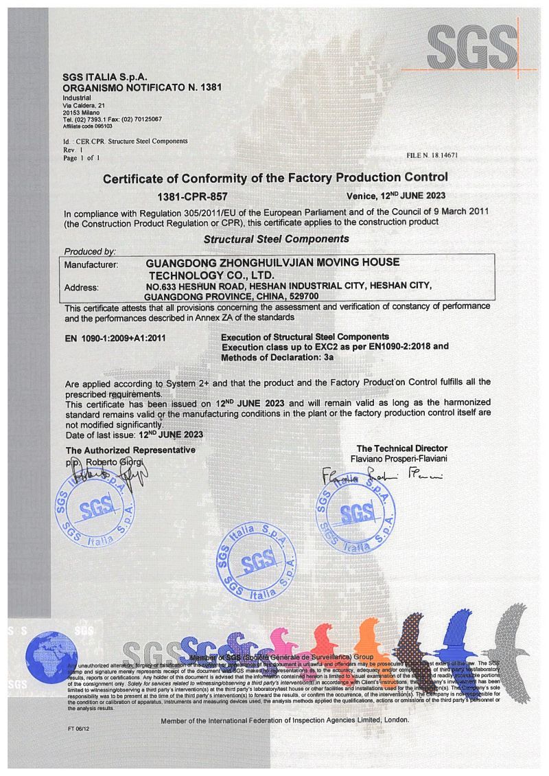 SGS certification