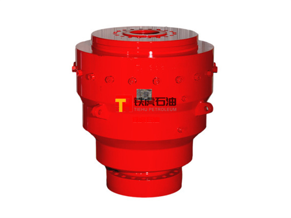 Conical rubber core annular blowout preventer