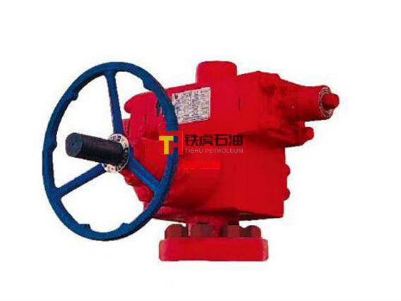 Gate valve type double ram blowout preventer