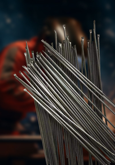 Tubular cast tungsten carbide gas electrode