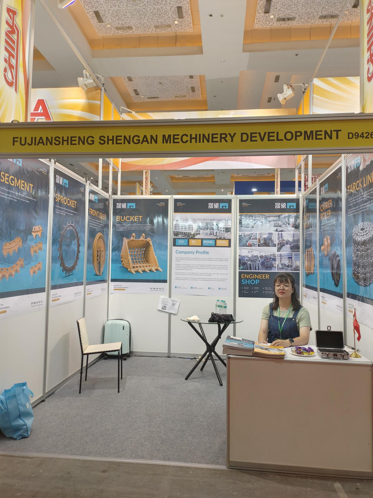 Fujian Sheng'an Machinery Development Co., Ltd. participated in the 23rd Indonesia Construction Machinery Exhibition