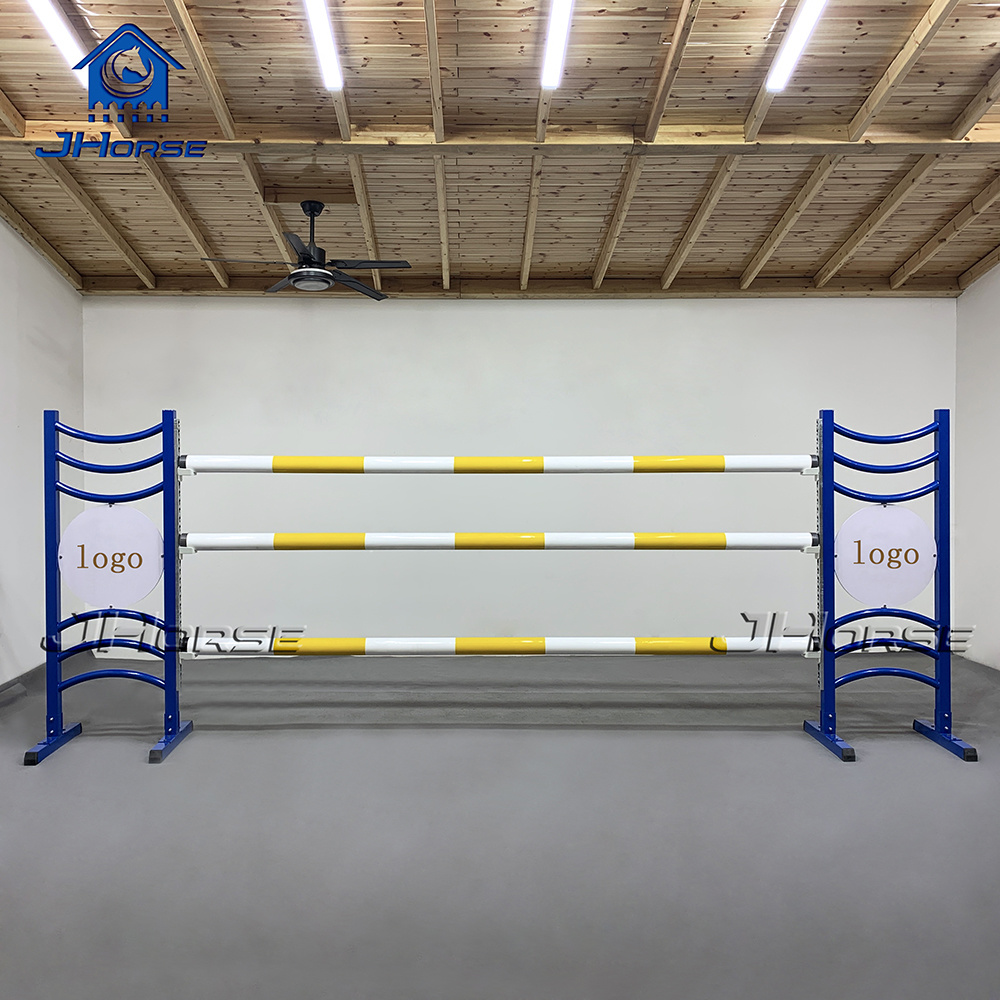 A01 Blue Horse Jump Set with Matching Poles and Wings JD-03