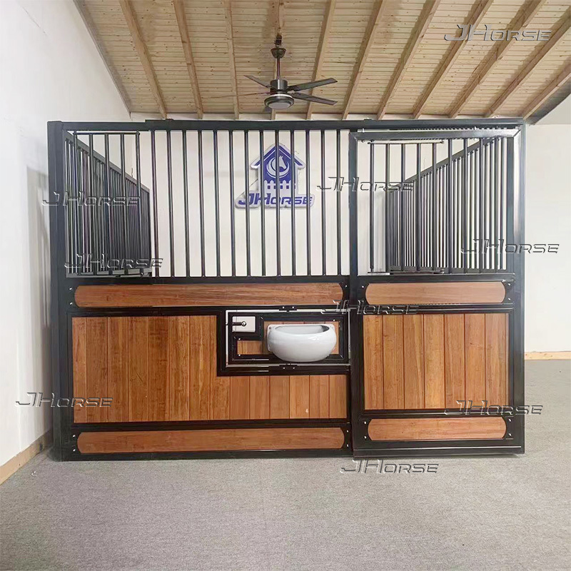 S-02 Heavy-Duty Sliding Stall Front Panel with Secure Track System | JHorse Stable Solutions