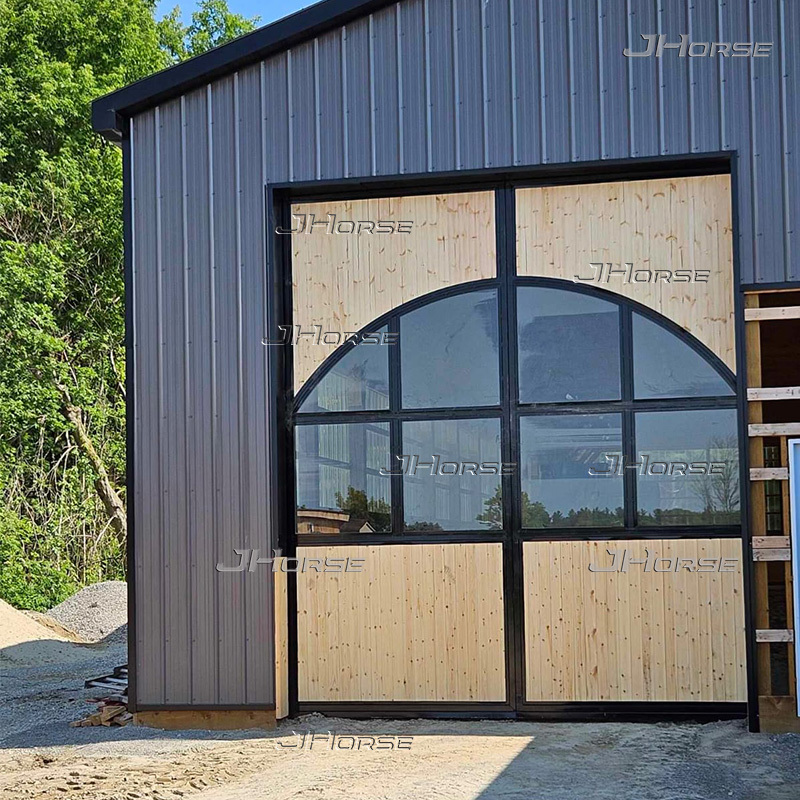 Arched Top Sliding End Door for Horse Barn