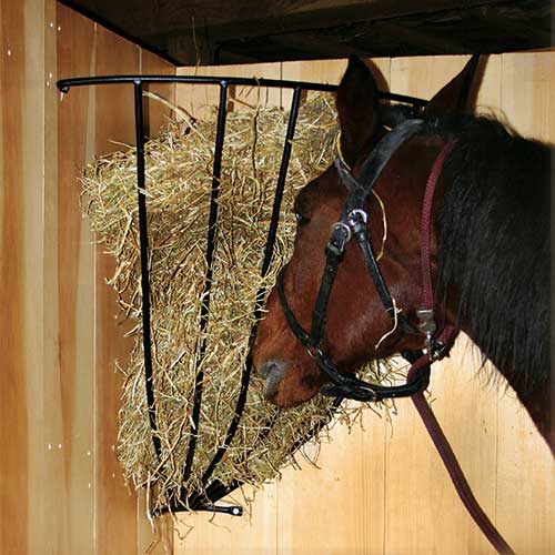 Wall-Mounted Corner Hay Feeder